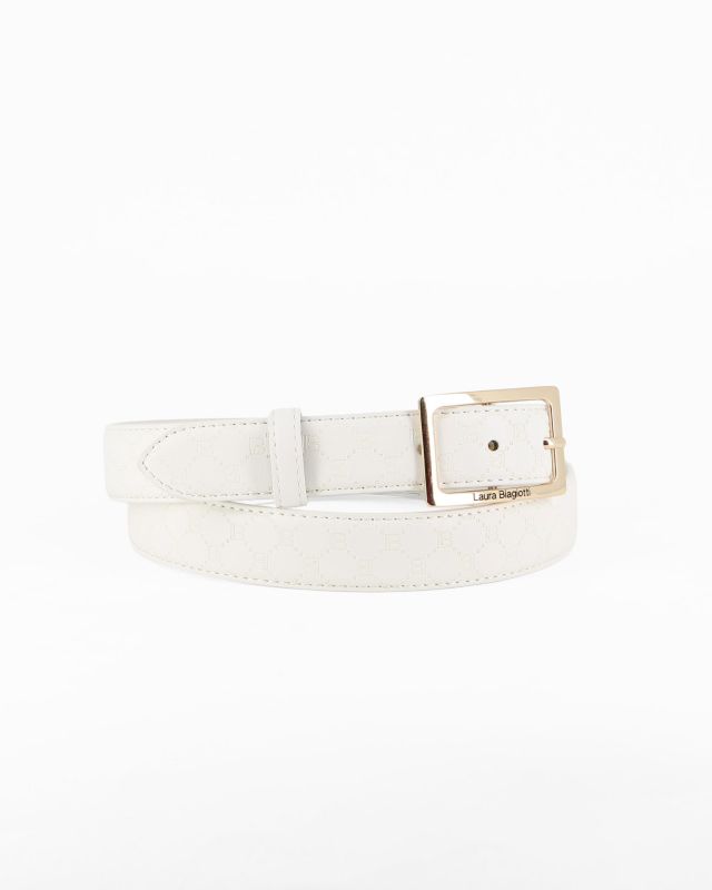 Product: LAURA BIAGIOTTI - Cinta bianca loggata da donna (1 of 3)