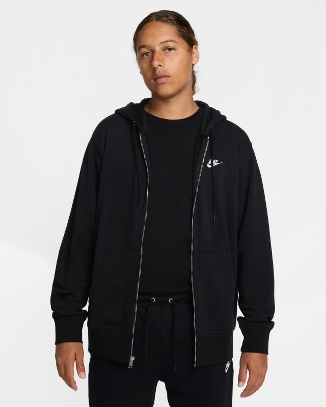 Product: NIKE - FELPA CON CAPPUCCIO CLUB DA UOMO  NERA - FN3884/010 (1 of 7)