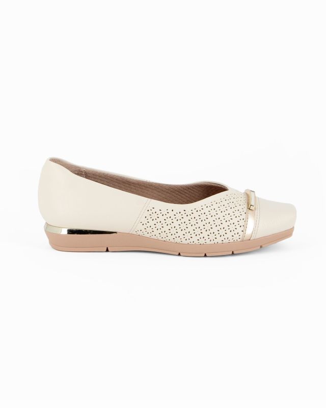 Product: PICCADILLY - Ballerina panna con soletta anatomica in lattice (1 of 4)