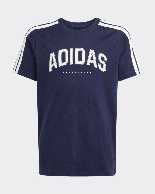 Product: ADIDAS - T-SHIRT BLU SCURO COLLEG TEE JUNIOR - JL6138 (1 of 4)