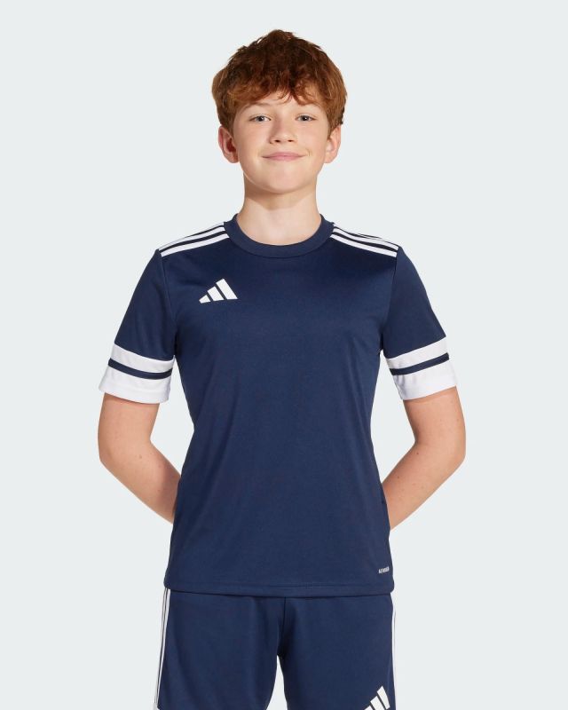 Product: ADIDAS - T-SHIRT DA ALLENAMENTO JUNIOR  BLU E BIANCA SQUA25  - JJ0053 (1 of 6)