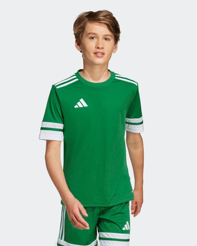 Product: ADIDAS - T-SHIRT DA ALLENAMENTO JUNIOR  VERDE E BIANCA  SQUA25  -  JN7486 (1 of 9)