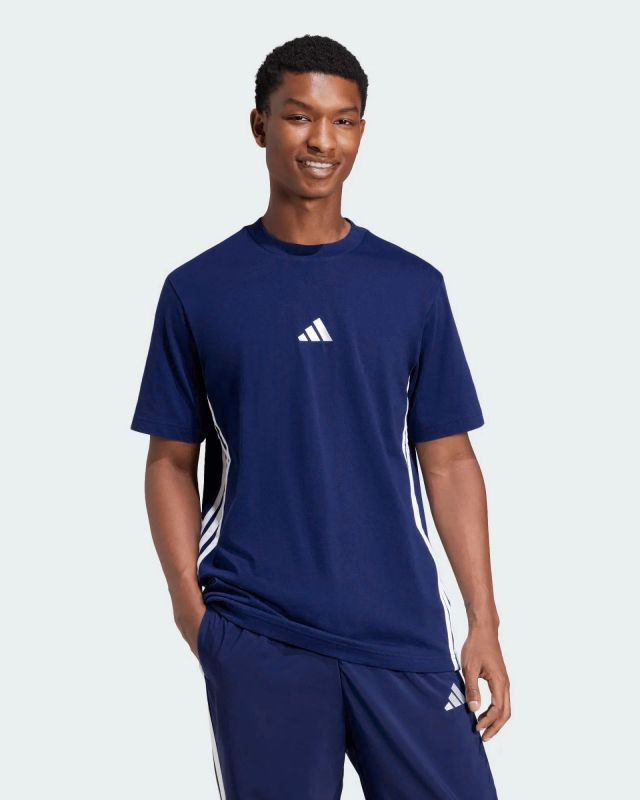 Product: ADIDAS - T-SHIRT BLU SCURO 3S SJ T DA UOMO - JE6399 (1 of 4)