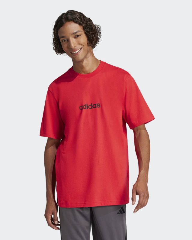 Product: ADIDAS - T-SHIRT ROSSA LIN SJ T DA UOMO - JE8994 (1 of 2)