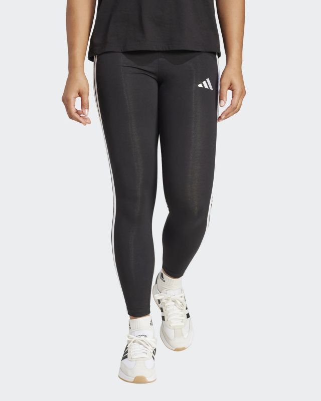 Product: ADIDAS - LEGGINGS DONNA NERI 3S SJ LEG CON BANDE BIANCHE - JE0072 (1 of 4)
