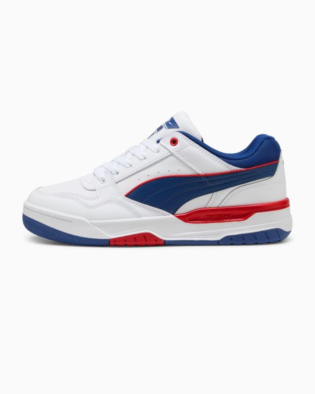 Product: PUMA - SNEAKERS JUNIOR BIANCA BLU E ROSSA REBOUND RETRO GS  DAL 36 AL 39, 401564-03 (1 of 6)