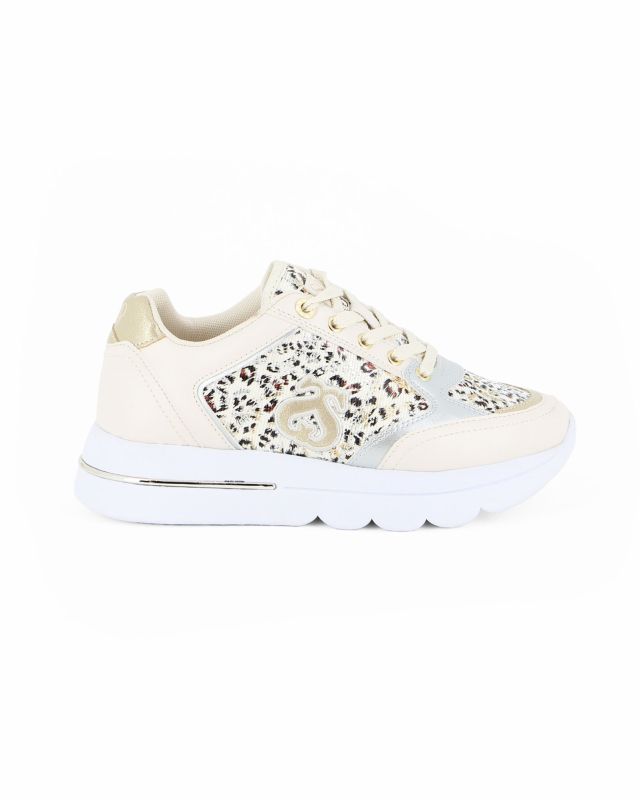 Product: SOLO SOPRANI COUTURE - Sneakers beige con lacci (1 of 4)