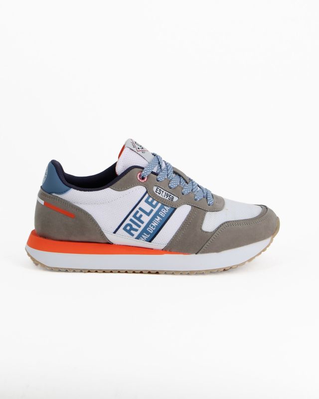 Product: RIFLE - Scarpa bianca con lacci e dettagli colorati (1 of 4)