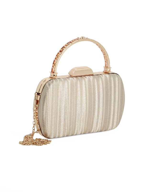 Product: DIVAS - Borsa da sera oro con manico (1 of 5)