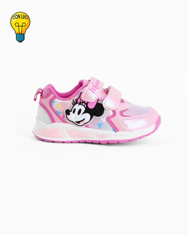 Product: MINNIE  - Sneakers rosa da bambina con luci e strappi (1 of 5)