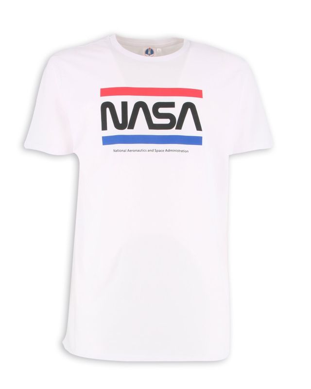 Product: NASA - Tshirt bianca da uomo con logo frontale -  JL052522 (1 of 2)