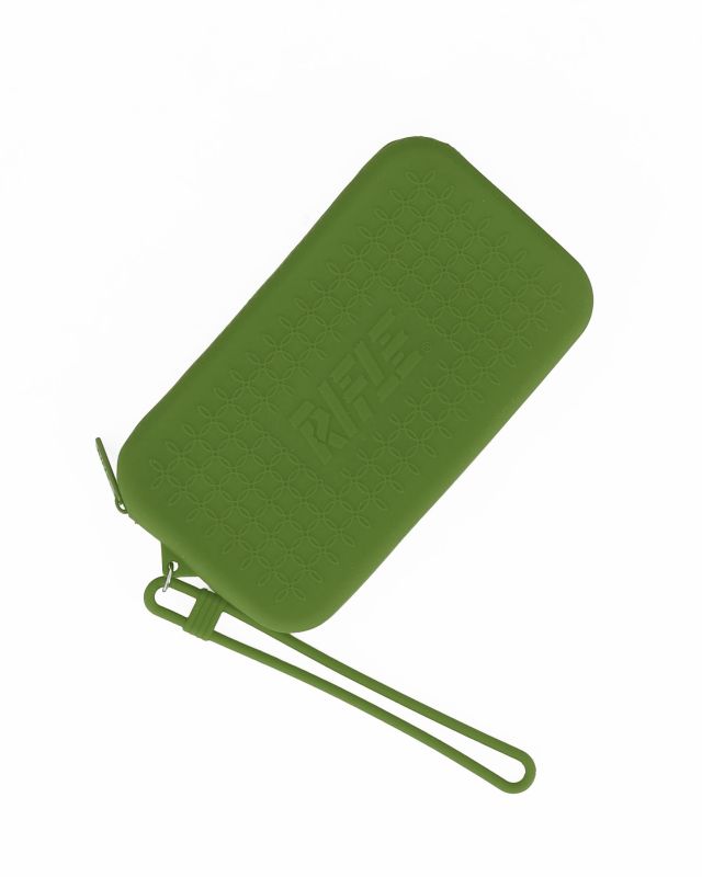 Product: RIFLE - Pochette verde militare in silicone con polsiera (1 of 5)