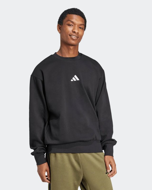 Product: ADIDAS - FELPA  UOMO NERA PERFORMANCE ESSENTIALS BIG LOGO FRENCH TERRY - IN6160 (1 of 6)