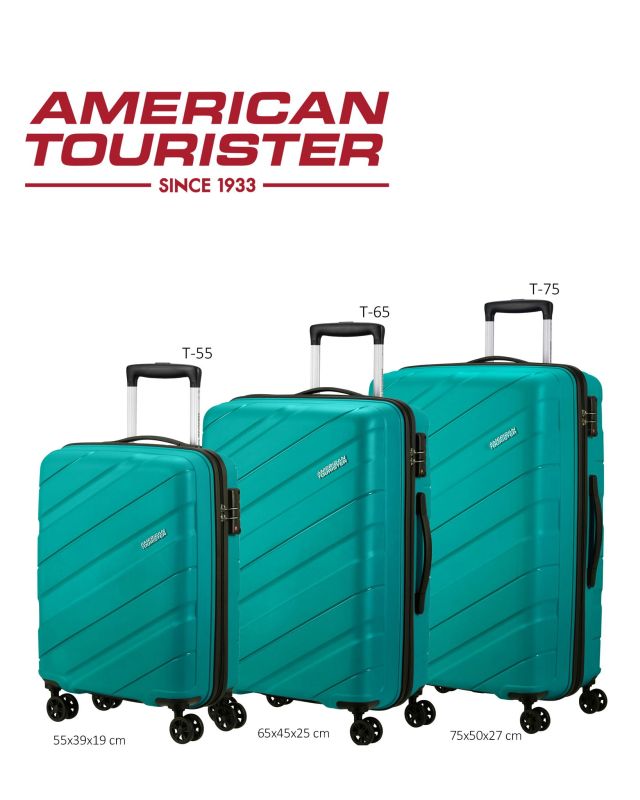 Product: AMERICAN TOURISTER - TROLLEY PETROLIO IN ABS 4 RUOTE CON COMBINAZIONE TSA (1 of 5)