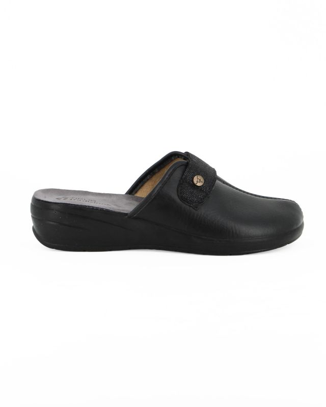 Product: TIGLIO - Ciabatta nera da donna con fascia frontale (1 of 4)
