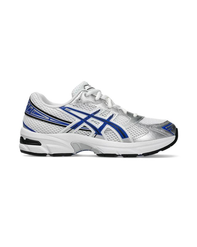 Product: ASICS - SNEAKERS  JUNIOR  GEL-1130 GS BIANCHE, SILVER CON DETTAGLI BLU DAL 35.5 AL 40, 1204A169_102 (1 of 7)