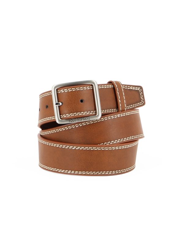 Product: SOLO SOPRANI - Cinta cuoio da uomo con fodera in VERA PELLE (1 of 3)