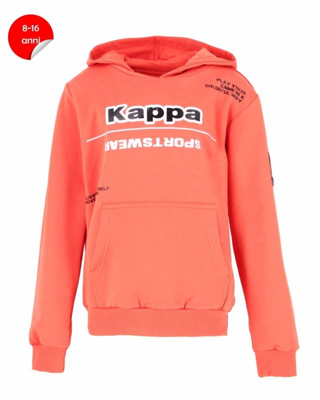 Product: KAPPA - FELPA ARANCIONE BAMBINO CON CAPPUCCIO (1 of 3)