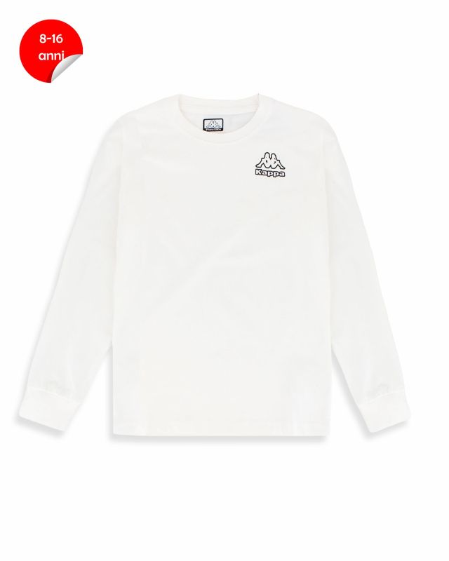 Product: KAPPA -TSHIRT MANICA LUNGA BIANCA DA BAMBINO (1 of 2)