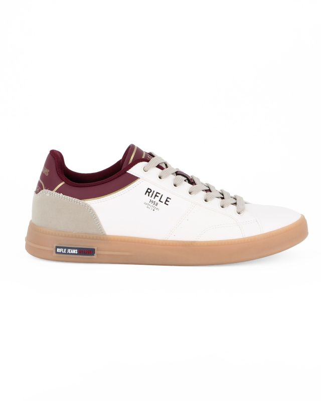 Product: RIFLE - Scarpa sneakers bianca da uomo con lacci (1 of 5)
