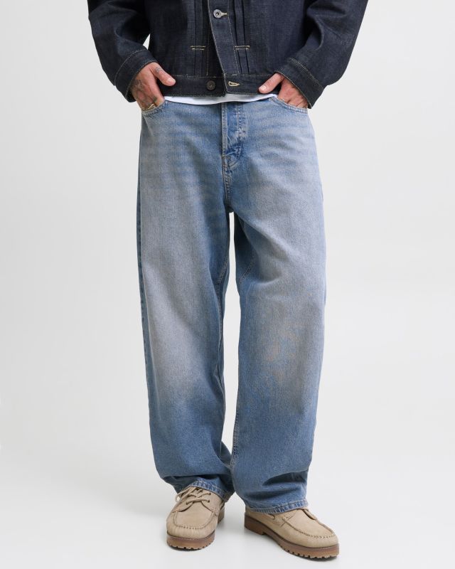 Product: JACK&JONES - JEANS 5 TASCHE BLUE DENIM SABBIATO BAGGY ALEX  DA UOMO (1 of 7)