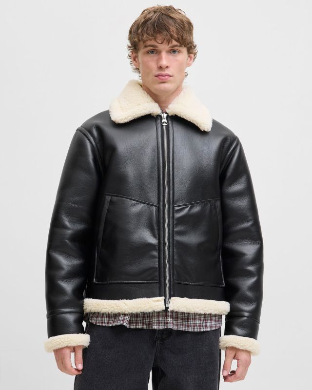Product: JACK&JONES - GIUBBINO LIVERPOOL AVIATORE NERO DA UOMO (1 of 7)