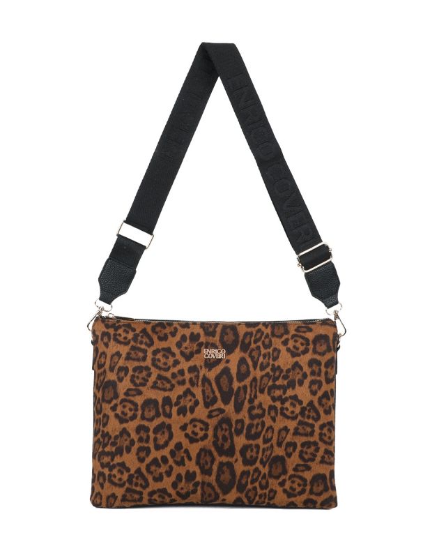 Product: ENRICO COVERI - Borsa maculata con tasca posteriore e tre scomparti principali (1 of 3)