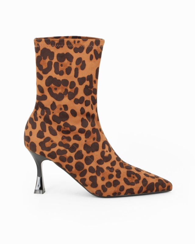 Product: MISS GLOBO - Stivale leopardato scamosciato a punta, tacco 7,5CM (1 of 4)