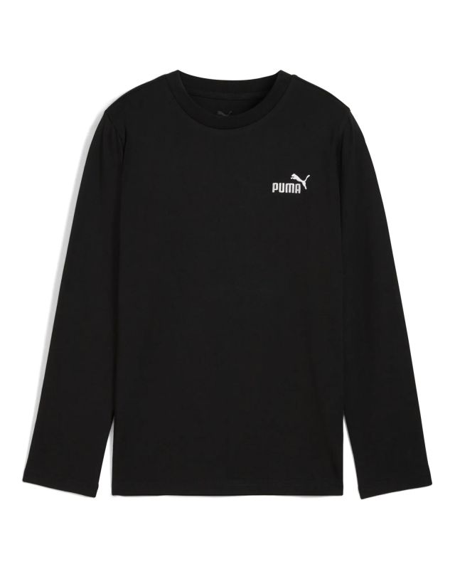 Product: PUMA - TSHIRT MANICA LUNGA JUNIOR ( 7-16 ANNI) NERA  ESSENTIAL N.1 LOGO LONGSLEEVE - 690726-01 (1 of 2)