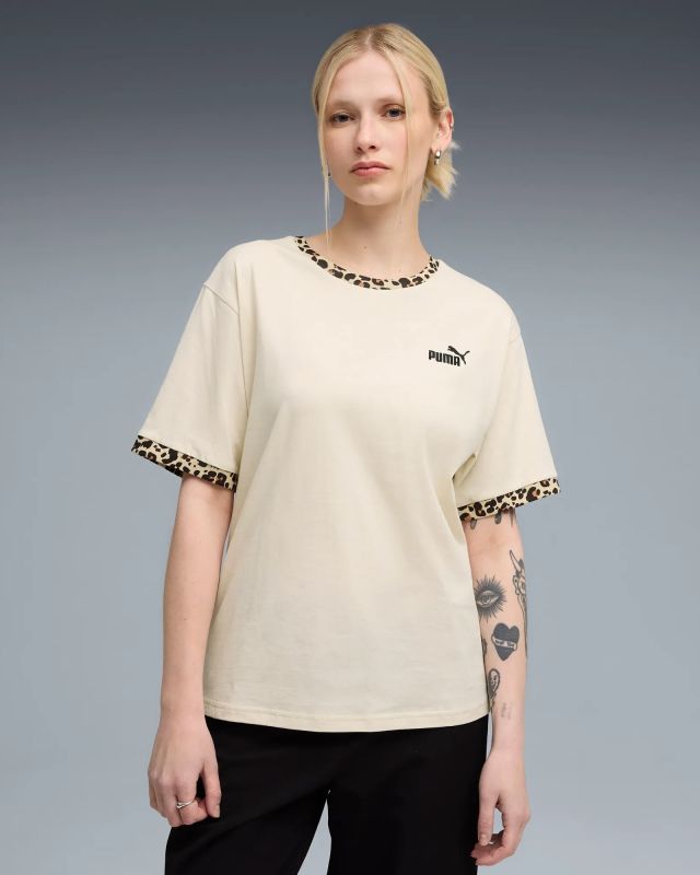 Product: PUMA - T-SHIRT BEIGE E MACULATO ESSENTIAL GRAPHIC ANIMAL RELAXED DA DONNA, 688082-87 (1 of 5)