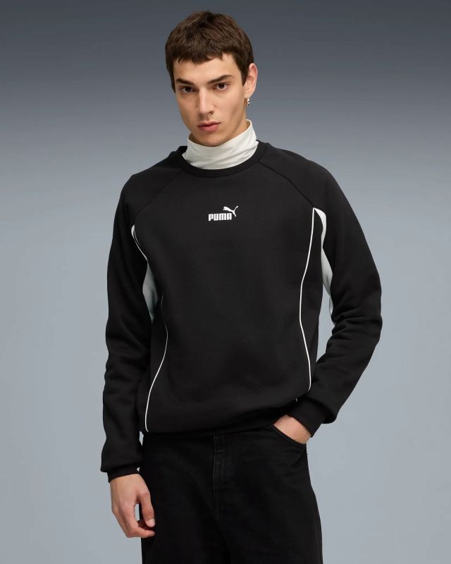 Product: PUMA - FELPA DA UOMO NERA SPORT CREW, 688395-01 (1 of 5)