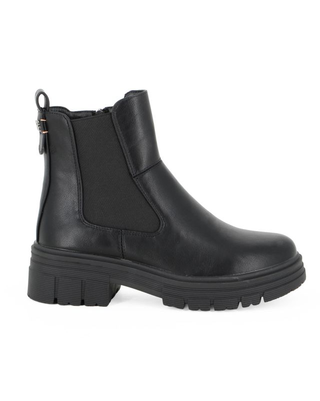 Product: REFRESH - Beatles nero con zip laterale e suola track (1 of 4)