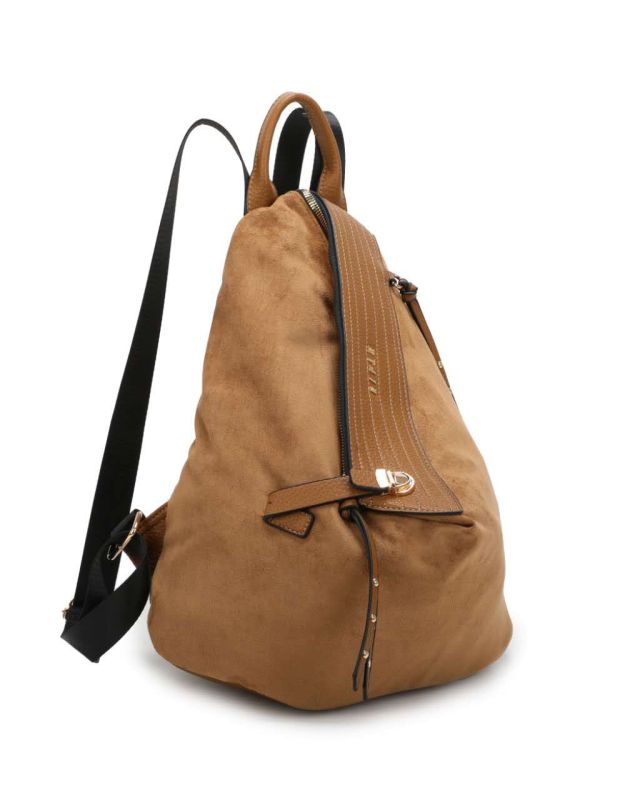 Product: RIFLE - Zaino cuoio scamosciato con zip centrale e pulsante a chiusura (1 of 3)