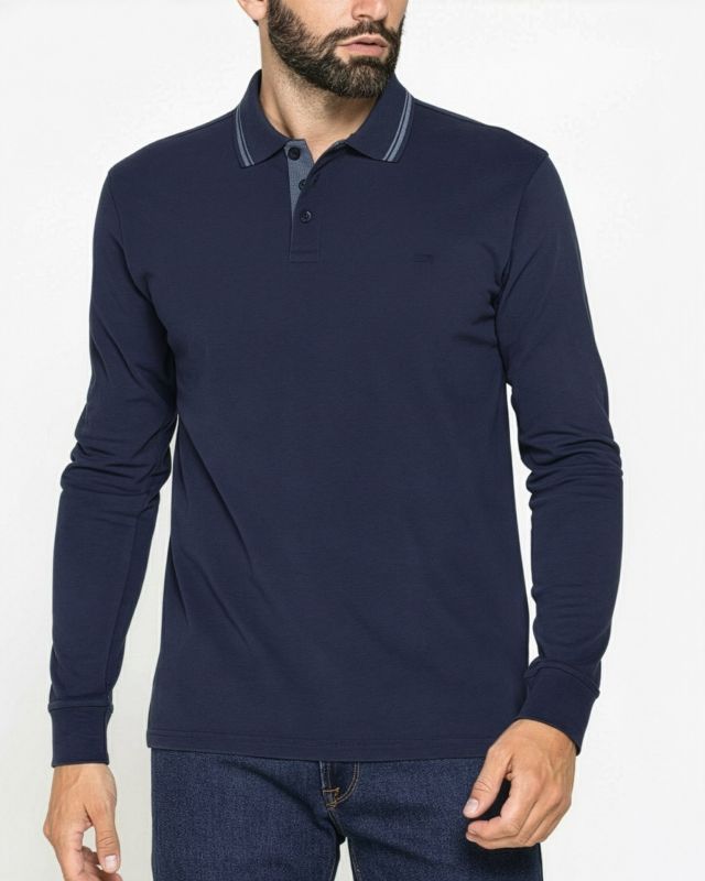 Product: CARRERA - POLO DA UOMO IN JERSEY INTERLOCK BLU (1 of 3)