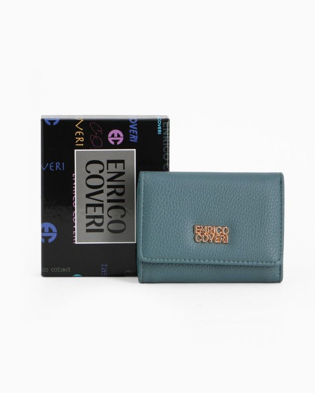 Product: ENRICO COVERI - Portafoglio blu da donna con patta (1 of 3)