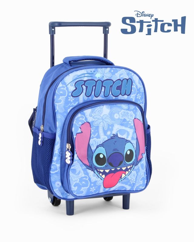 Product: STITCH - Zaino trolley digit premium blu con tasche laterali (1 of 4)
