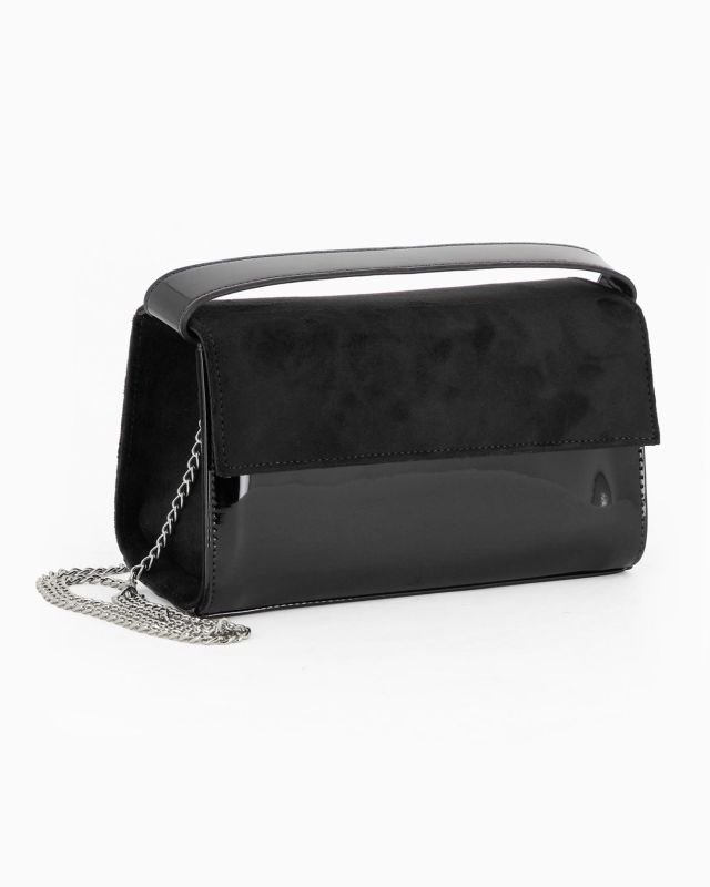 Product: TATOO - MINIBAG NERA SCAMOSCIATA UN MANICO - 2033 (1 of 4)