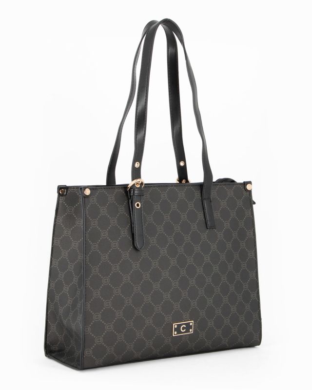 Product: CARRERA - Borsa a due manici logata nera (1 of 8)