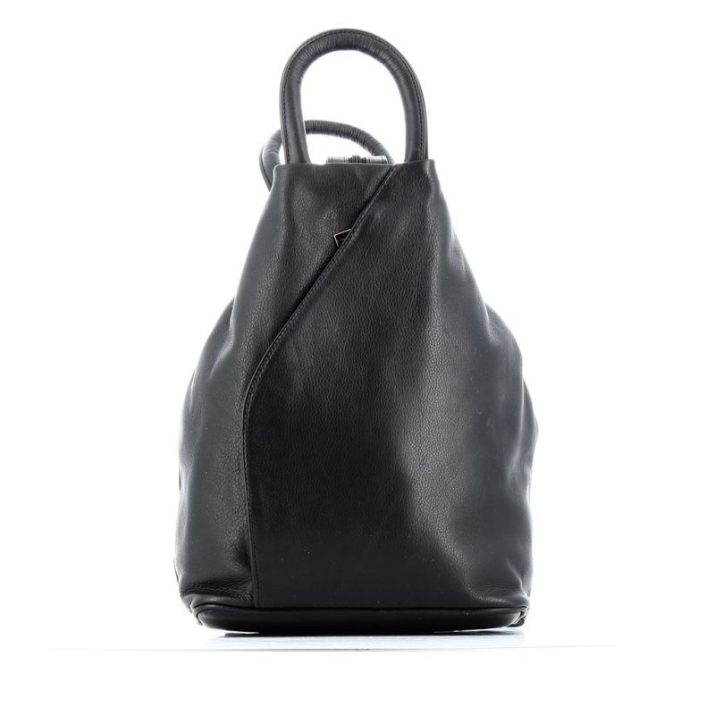 Product: ALEX&CO - Zaino due manici in VERA PELLE con zip diagonale frontale (1 of 4)