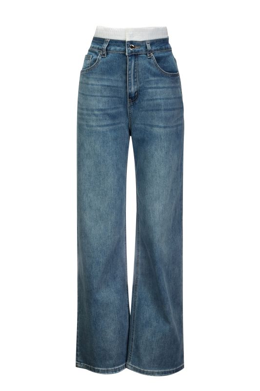 Product: BACHATA - Jeans wide leg denim chiaro (1 of 4)