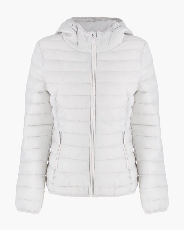 Product: CARRERA - GIUBBINO DONNA BIANCO CON CAPPUCCIO 100GR RIPSTOP (1 of 4)