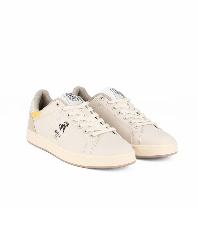 Product: RIFLE - Sneaker beige con inserti gialli (1 of 5)