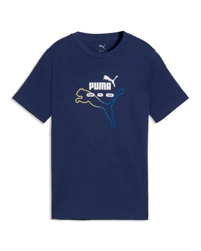 Product: PUMA - T-SHIRT JUNIOR (7 - 16 ANNI) ESSENTIAL LOGO LAB SUMMER, BLU, 692529-49 (1 of 2)