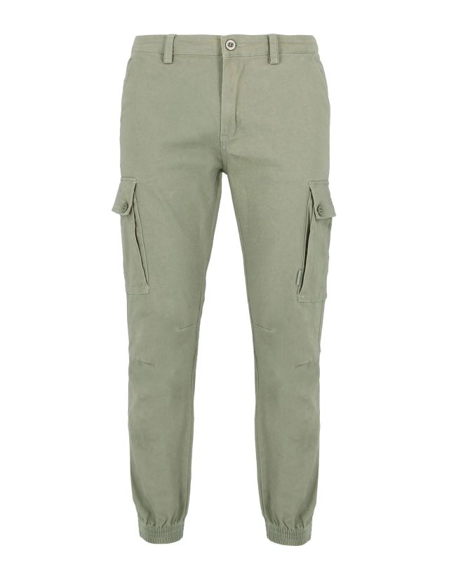Product: D-INFINITIVE - Pantalone verde militare con tasconi (1 of 3)
