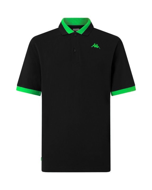 Product: POLO MM LOGO NEON BLACK-GREEN FLUO (1 of 3)