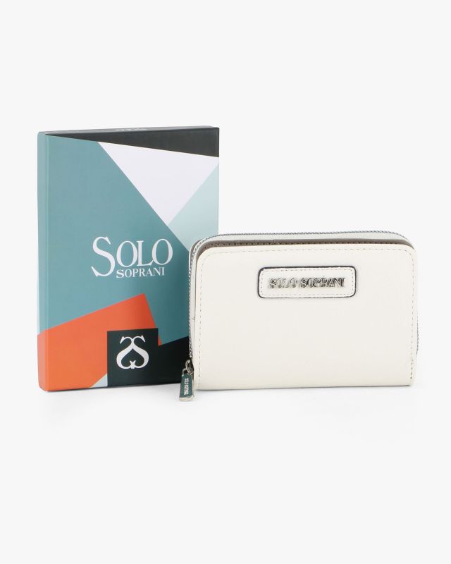 Product: SOLO SOPRANI - Portafoglio bianco con tre scomparti principali (1 of 3)
