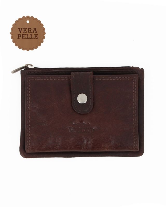 Product: CHARRO - Portacarte testa moro in VERA PELLE con ribaltina e tasca portaspicci (7 of 21)