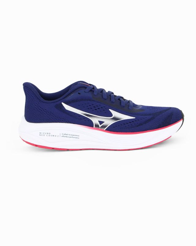 Product: MIZUNO - SCARPA DA RUNNING NEO COSMO 2  BLU  CON DETTAGLI BIANCHI, NERI E ROSSI DA UOMO, J1GM2612_52 (1 of 6)