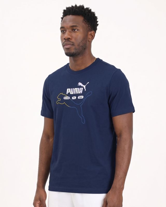 Product: PUMA - T-SHIRT BLU ROYAL ESSENTIAL LOGO LAB SUMMER TEE DA UOMO, 692031-49 (1 of 3)