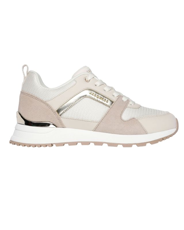 Product: SKECHERS - RUNWAY - POSH GAL - Sneakers beige con inserti in pelle scamosciata (1 of 5)